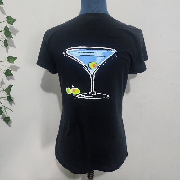 I Like It Dirty Martini Scoop Neck T Shirt - Picture 6 of 9
